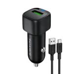 شارژر فندکی + سیم شارژ تایپ سی BOROFON مدل Z34 - تصویر 3