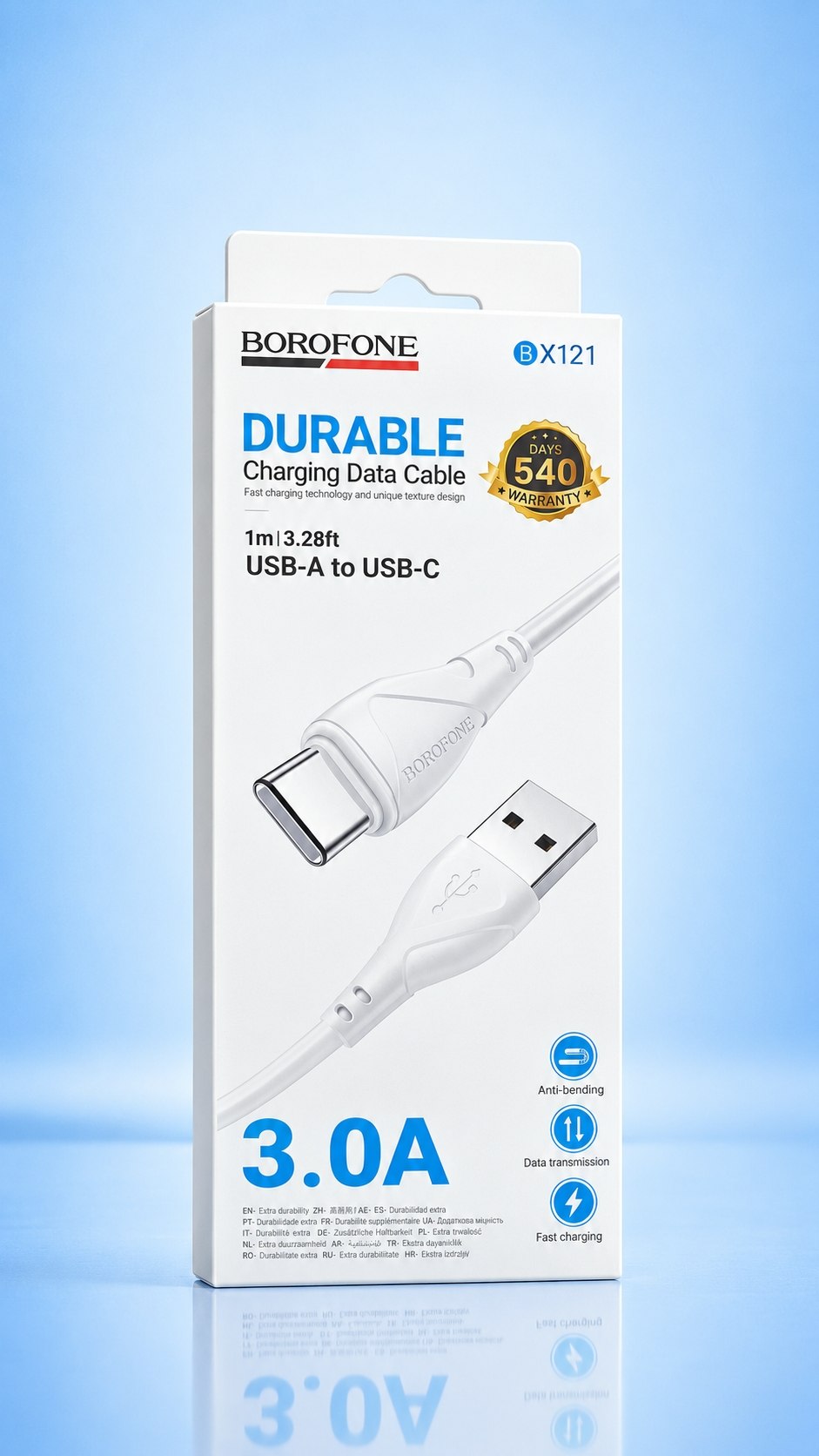 photo_2026-10-04_09-38-14 کابل USB به تایپ C برند بروفون سه آمپر مدل X121 وارداتی - تصویر 1